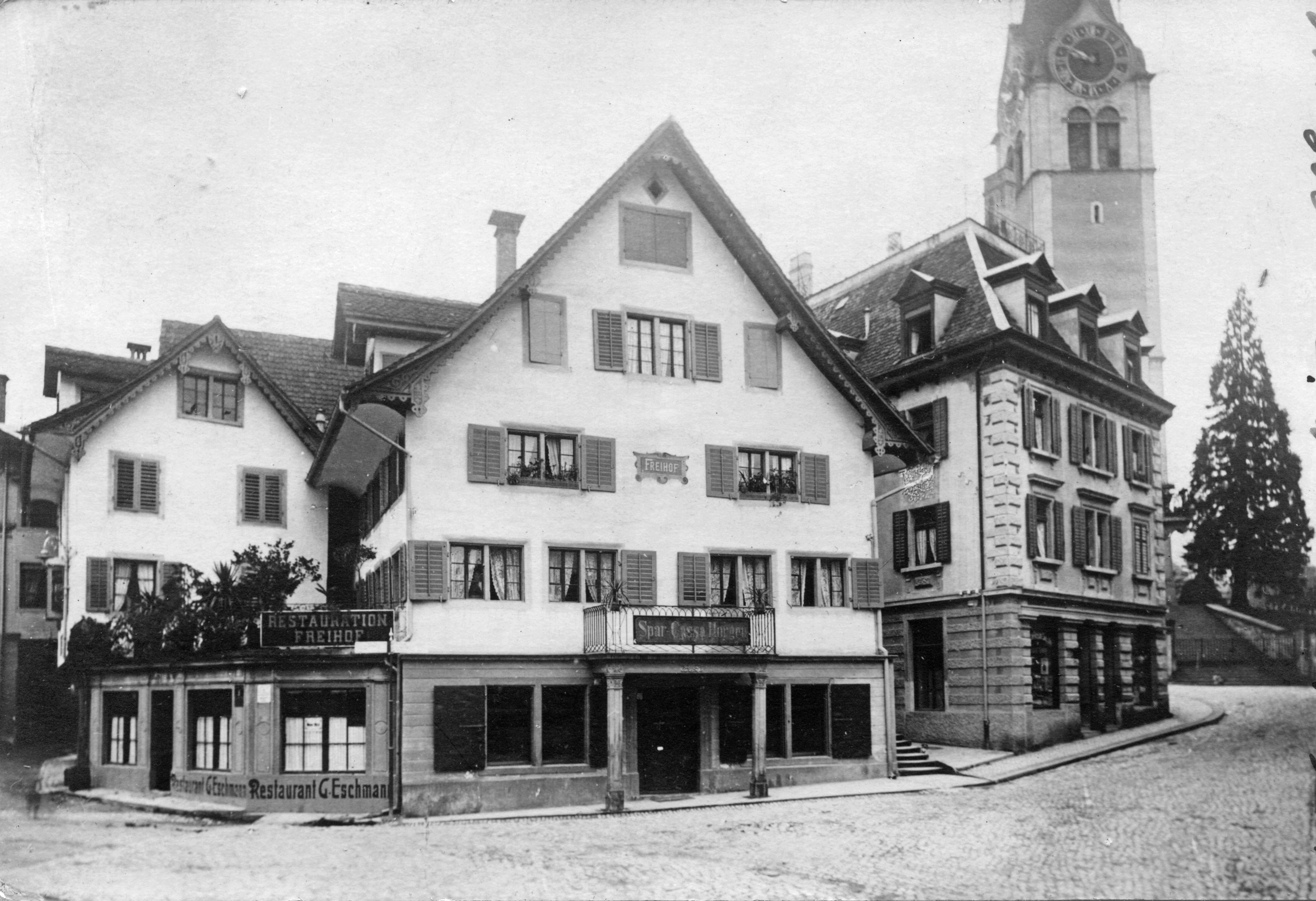 Hauptsitz Horgen Dorfplatz historisch